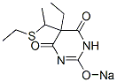 5-Ethyl-5-[1-(ethylthio)ethyl]-2-sodiooxy-4,6(1H,5H)-pyrimidinedione 结构式