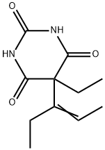 5-Ethyl-5-(1-ethyl-1-propenyl)-2,4,6(1H,3H,5H)-pyrimidinetrione 结构式