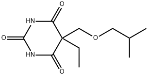 5-Ethyl-5-(isobutoxymethyl)barbituric acid 结构式