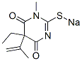 5-Ethyl-5-isopropenyl-1-methyl-2-sodiothio-4,6(1H,5H)-pyrimidinedione 结构式