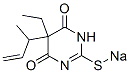 5-Ethyl-5-(1-methyl-2-propenyl)-2-sodiothio-4,6(1H,5H)-pyrimidinedione 结构式