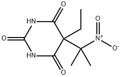 5-Ethyl-5-(1-methyl-1-nitroethyl)barbituric acid 结构式