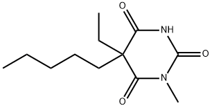 5-Ethyl-1-methyl-5-pentylbarbituric acid 结构式
