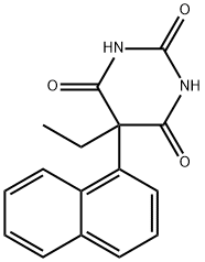 5-Ethyl-5-(1-naphtyl)barbituric acid 结构式