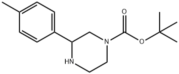 3-(对甲苯基)哌嗪-1-羧酸叔丁酯 结构式