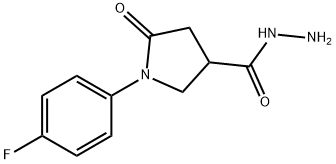 1-(4-氟苯基)-5-氧代吡咯烷-3-卡巴肼 结构式