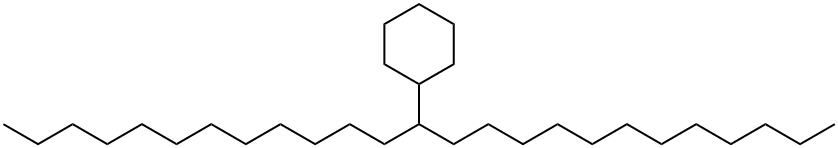 Cyclohexane, (1-dodecyltridecyl)- 结构式