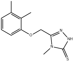 5-((2,3-二甲基苯氧基)甲基)-4-甲基-4H-1,2,4-三唑-3-硫醇 结构式
