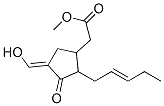 4-(Hydroxymethylene)-3-oxo-2-(2-pentenyl)cyclopentane-1-acetic acid methyl ester 结构式