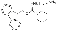 2-(氨基甲基)-1-哌啶甲酸 9H-芴-9-基甲酯盐酸盐 结构式