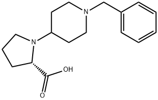1-[1-(苯甲基)-4-哌啶基]-L-脯氨酸 结构式