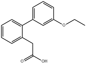 2-(3'-乙氧基-[1,1'-联苯]-2-基)乙酸 结构式