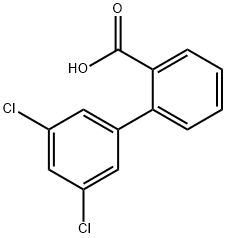 3',4'-二氯-2-联苯甲酸 结构式