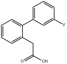 2-(3'-氟-[1,1'-联苯]-2-基)乙酸 结构式