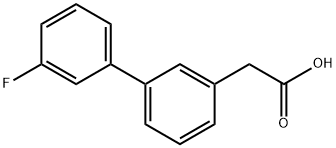 3'-氟-3-联苯乙酸 结构式