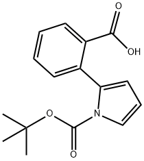 2-(2'-N-BOC-PYRROLE)BENZOIC ACID
 结构式