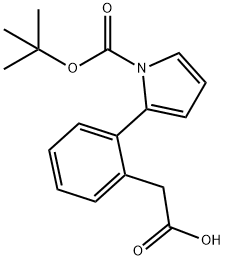 2-(2'-N-BOC-PYRROLE)PHENYLACETIC ACID
 结构式