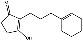 2-Cyclopenten-1-one, 2-[3-(1-cyclohexen-1-yl)propyl]-3-hydroxy- (9CI) 结构式