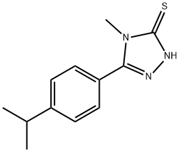 5-(4-异丙苯基)-4-甲基-2H-1,2,4-三唑-3-硫酮 结构式