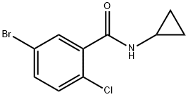 CYCLOPROPYL 5-BROMO-2-CHLOROBENZAMIDE 结构式