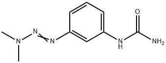 [m-(3,3-Dimethyl-1-triazeno)phenyl]urea 结构式