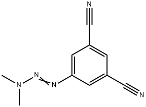 4-(3,3-Dimethyl-1-triazeno)isophthalonitrile 结构式
