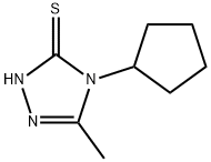 4-cyclopentyl-5-methyl-4H-1,2,4-triazole-3-thiol 结构式