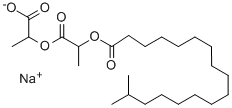 异硬脂酰乳酰乳酸钠 结构式
