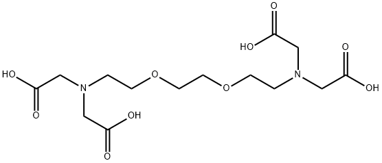 乙二醇双(2-氨基乙基醚)四乙酸 结构式