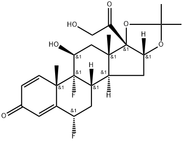 醋酸氟轻松 结构式