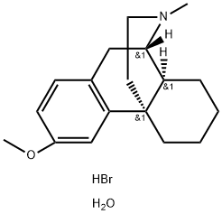 一水氢溴酸右旋美沙芬 结构式