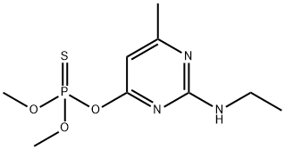 甲基嘧啶磷-N-去乙基 结构式