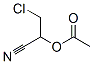 3-Chloro-2-acetyloxypropanenitrile 结构式