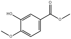 3-羟基-4-甲氧基苯甲酸甲酯 结构式