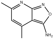 4,6-二甲基-3-氨基异恶唑并[3,4-B]吡啶 结构式