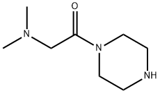Piperazine, 1-[(dimethylamino)acetyl]- (9CI) 结构式