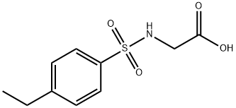 ((4-乙基苯基)磺酰基)甘氨酸 结构式