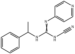 2-Cyano-1-phenethyl-3-(4-pyridyl)guanidine 结构式