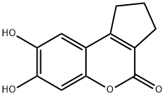 7,8-二羟基-2,3-二氢环戊二烯[C]色烯-4(1H)-酮 结构式