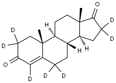 雄烯二酮(2,2,4,6,6,16,16-D7) 结构式