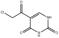 2,4(1H,3H)-Pyrimidinedione, 5-(chloroacetyl)- (9CI) 结构式