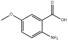 2-氨基-5-甲氧基苯甲酸 结构式