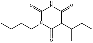 1-Butyl-5-sec-butyl-2,4,6(1H,3H,5H)-pyrimidinetrione 结构式