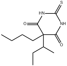 5-Butyl-5-sec-butyl-2,3-dihydro-2-thioxo-4,6(1H,5H)-pyrimidinedione 结构式
