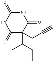 5-sec-Butyl-5-(2-propynyl)barbituric acid 结构式