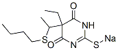 5-[1-(Butylthio)ethyl]-5-ethyl-2-sodiothio-4,6(1H,5H)-pyrimidinedione 结构式