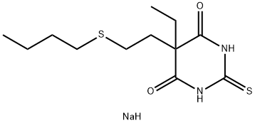 5-[2-(Butylthio)ethyl]-5-ethyl-2-sodiothio-4,6(1H,5H)-pyrimidinedione 结构式