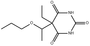 5-Ethyl-5-(1-propoxyethyl)-2,4,6(1H,3H,5H)-pyrimidinetrione 结构式