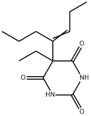 5-Ethyl-5-(1-propyl-1-butenyl)-2,4,6(1H,3H,5H)-pyrimidinetrione 结构式