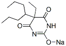 5-Ethyl-5-(1-propylbutyl)-2-sodiooxy-4,6(1H,5H)-pyrimidinedione 结构式